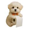 Wall Mount Toilet Paper Holder Easy To Install Dog Shape Design Funny 3D Printed Towel Holder Paper Rack Bathroom Decoration