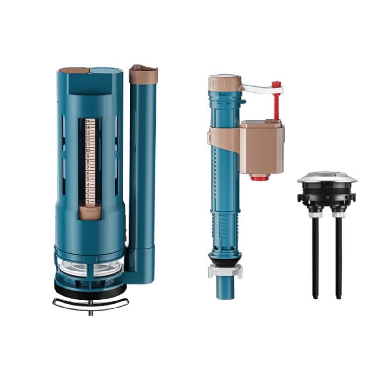 Double Push Button Toilet Drain Valves Replacement Toilet Cistern Inlet Valves Two Button Toilet Water Outlet Valves