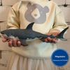 Soft Rubber Marine Animal Model Realistic Great White Shark Blue Whale Turtle Megalodon Duck Toys Collectible Action Figures