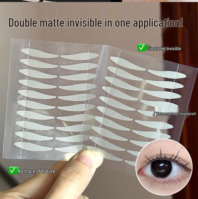 Invisible Lace Double Eyelid Stickers - Water-resistant, Anti-Droop, Seamless for a Natural Look.