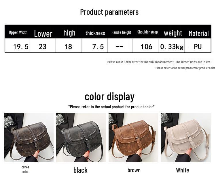 2024 Retro Satteltasche - Elegante, Nischendesign Schulter- & Umhängetasche für Damen