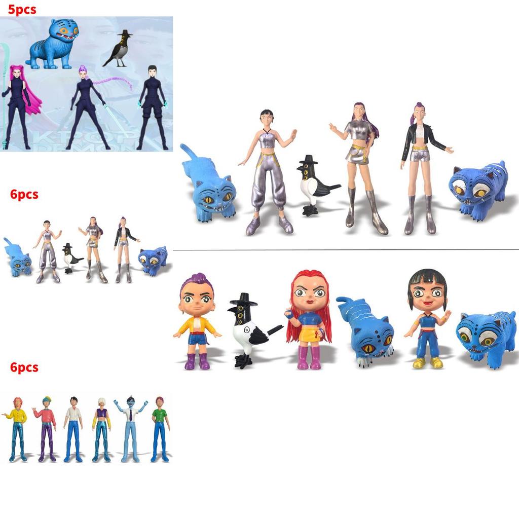 Kpop Demon Hunters Pvc Game Figure Model Collectible Desktop Decor For Fans