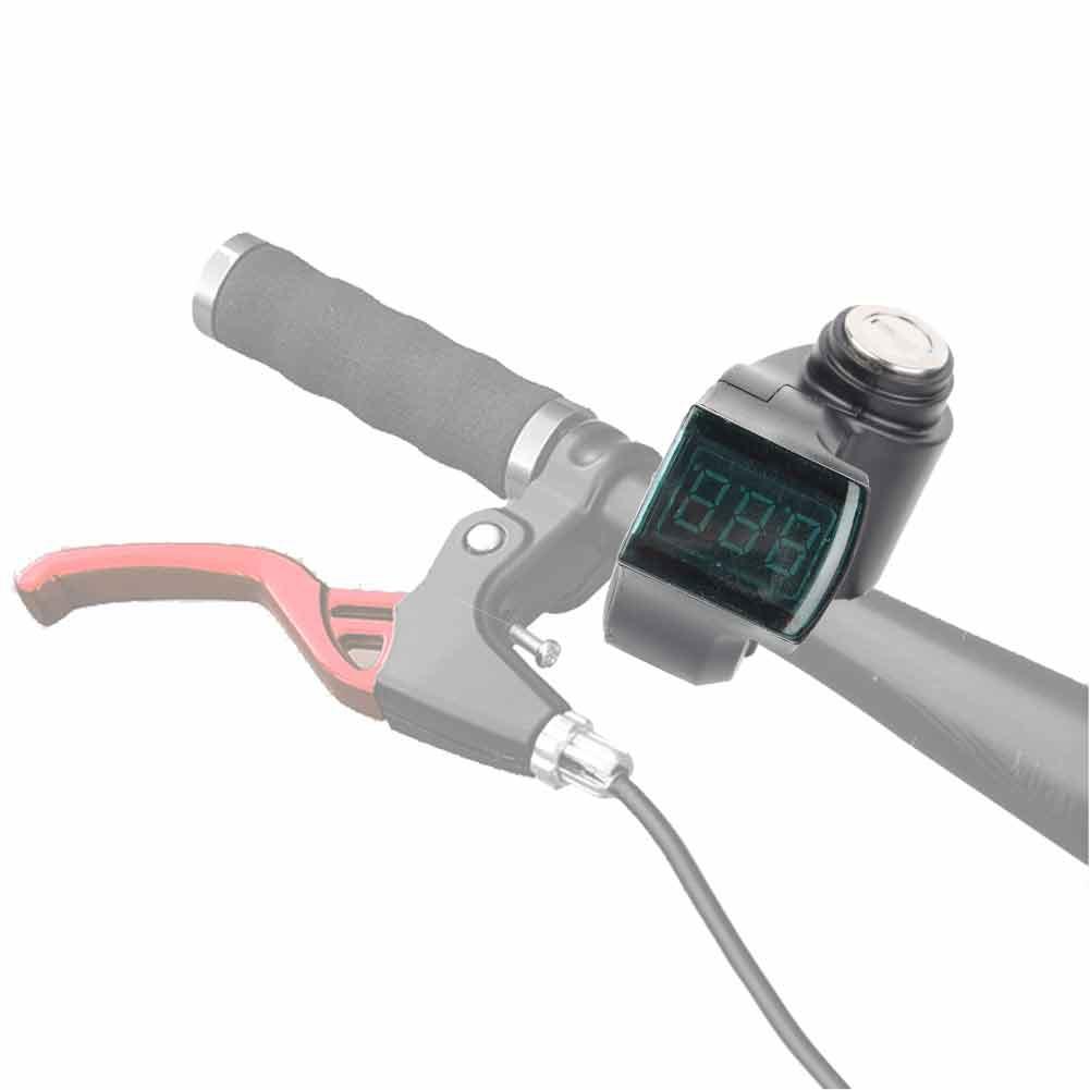 12-99V Digital Voltmeter, Throttle Voltmeter with Digital Voltage Display and Lock for Electric Scooter Tricycle