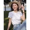 Basic House Women's Silk Blend Short Sleeve T-Shirt