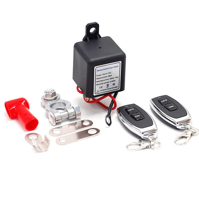 Wireless Remote Control Battery Relay Switch Car Starter, Remote Battery Disconnect Switch, Remote Start & Warm-Up/Cool-Down 12v