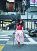 Loaegsyueol Silk Ribbon Tierd Skirt_Pink