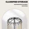 Rotating Jewelry Display Stand Detachable Acrylic Metal Organizers for Necklaces Bracelets Earrings 360 Degree Showcase