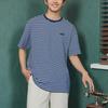 Vans Striped Loose Fit Crew Neck Short Sleeve T-Shirt Unisex Tops Blue White VN000FR2CGI1