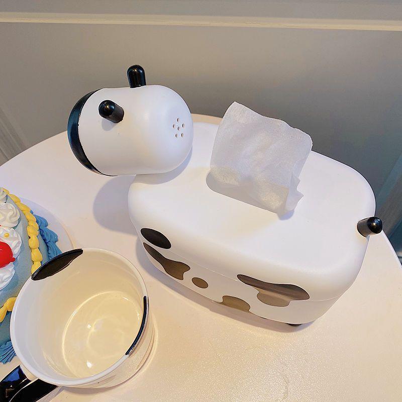 Cutie Modernă pentru Șervețele Vaca de Lapte Suport de Înaltă Calitate Cutie pentru Hârtie Igienică Suport pentru Șervețele de Masă Dispenser Hârtie de Șervețele Auto Decor Acasă