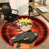 1PC Naruto Office Round Rug, Non-slip, Soft and Durable Office Rug for Interior Decoration, Perfect for Office, Beautiful Decoration