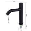 Basin Faucet Single Hole Cold Sink Water Tap Bathroom Cabinet Washbasin Faucet Black Silver Stainless Steel Deck Mounted Faucets
