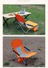 Iron Frame Nylon Fabric High Back Portable Folding Lounge Chair Outdoor Recliner For Beach Sunbathing Camping Fishing Travel
