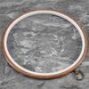 6 Pieces 10 Inch 26Cm Embroidery Ring Cross Stitch No Slip Hoops Set Imitated Wood Display Frame Circle Embroidery Kits-B61B