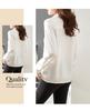 Women's Chiffon Long-Sleeve Satin Shirt - 2026 Spring Design, Hong Kong Style