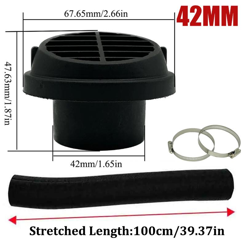 42mm 60mm 75mm 90mm Car Air Diesel Parking Heater 1x Air Outlet Vent + 1x Warm Duct Pipe + 2x Clamps For Webasto Eberspacher