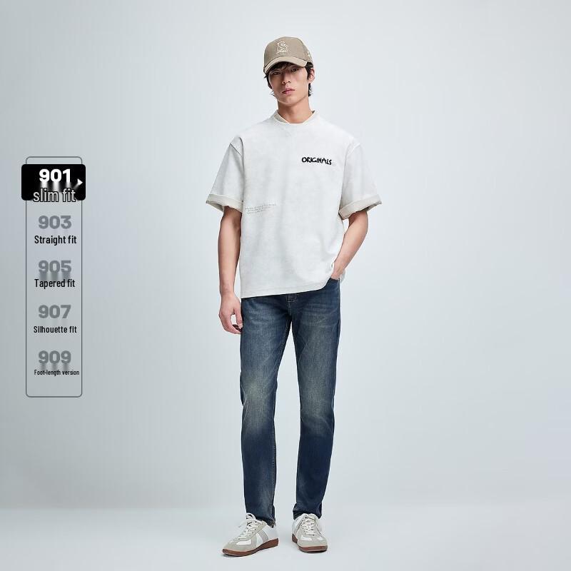 Jack & Jones Men's Slim-Fit Stretch Straight Jeans