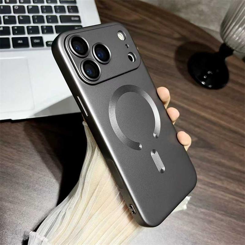 Luxus Flüssigmetall Lack Magsafe Hülle für iPhone 17 Pro Max 17 Air 17 Pro 17 Weiche TPU Hülle