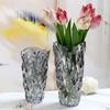 Clear Glass Flower Vase, Thickened Crystal Vase for Decoration