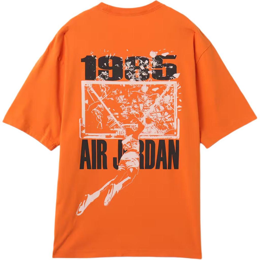 Nike Printed Loose Fit Round Neck Short Sleeve T-Shirt Men tops Starfish-Red IB3297-805