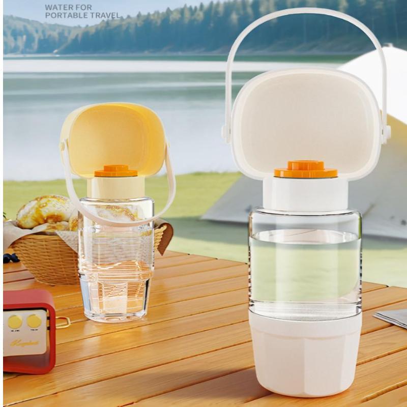 1Pc Pet Water Bottle Portable Accompanying Cup Dog Travel Water Bottle Drinking Food Bowl 2 In 1 Outdoor Pet Supplies
