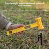 1PCS Compact PE Mallet for Tent Stakes Lightweight Camping Hammer with Ergonomic Grip Outdoor Gear Accessory