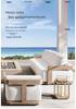 Rainproof Teak Outdoor Sofa – Solid Wood Garden, Courtyard, Balcony & Hotel Furniture