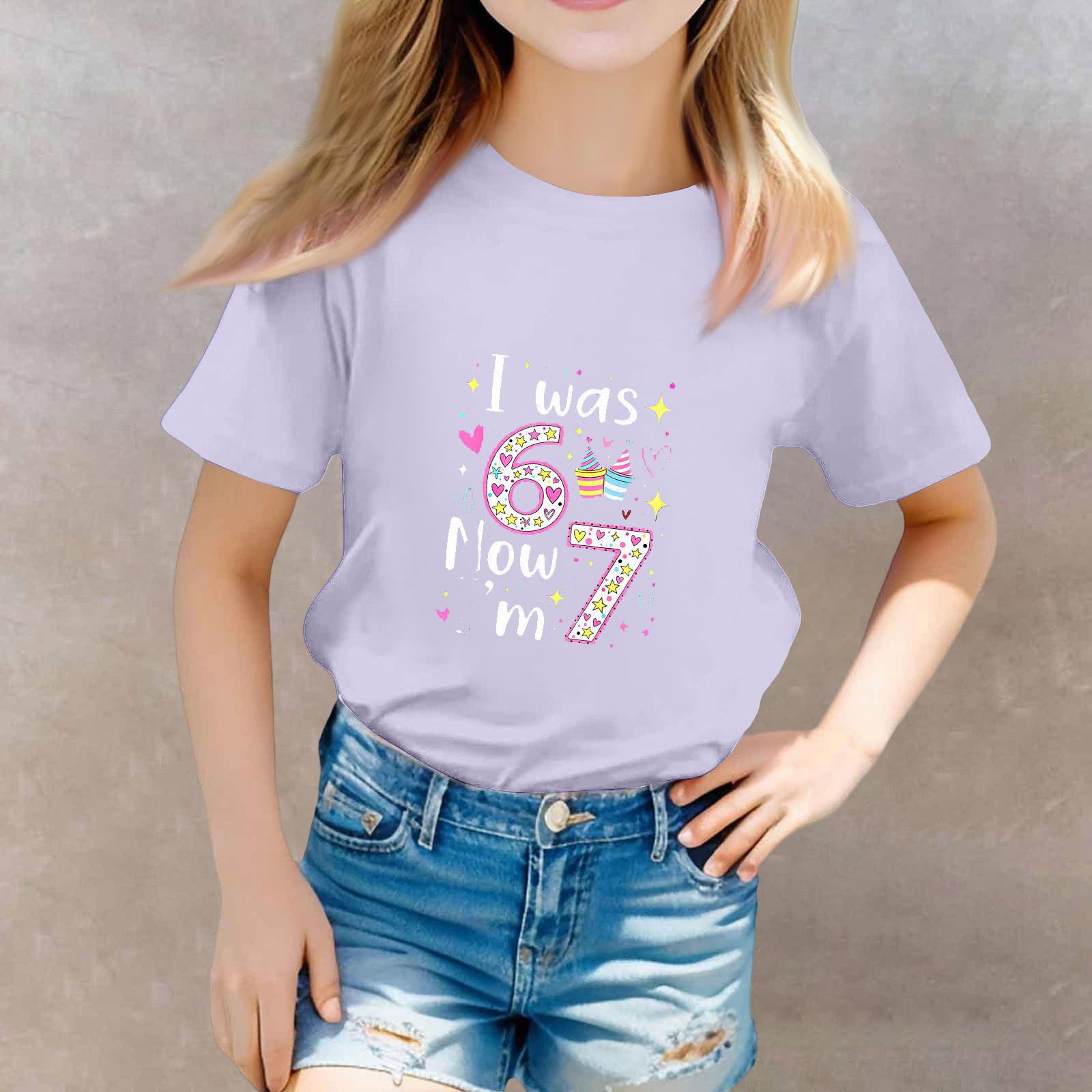 

St. Patrick s Day Toddler Girl Boy T-Shirts Kids Top Boys And Girls Printed Short Sleeved T-shirt 130 фіолетовий