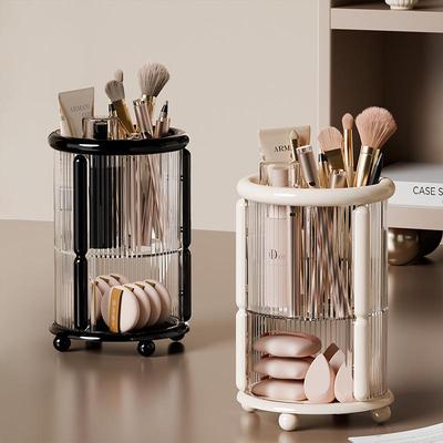 Custom Minimalist Makeup Brush Holder & Cosmetic Storage Box