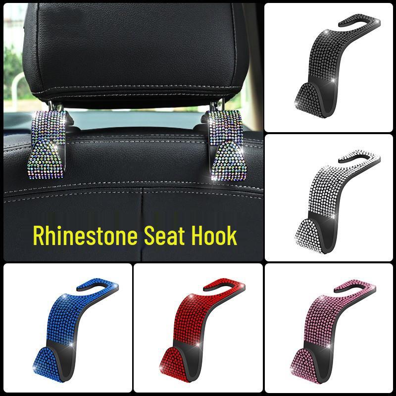 

Rhinestone Car Seat Back Diamond Hook - Multifunctional Rear Seat Interior Accessory