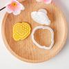 Valentine's Day Cookie Cutters Cartoon Pressable Biscuit Mold Holiday Biscuit Fondant Cookie Stamps Party Supplies