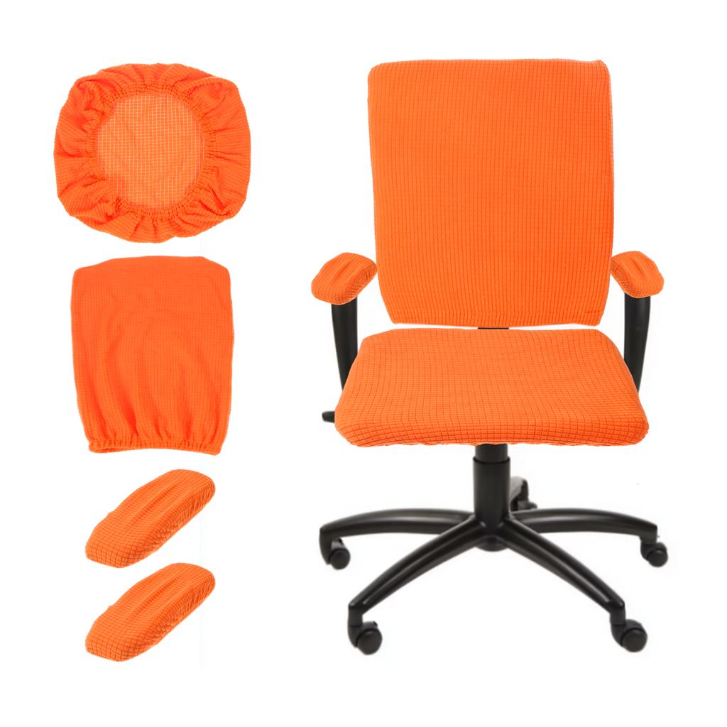 Gaming Chair Covers With Armrest Cover Set Stretch Computer Chair Cover Set Office Seat Cover for Rotating Chair Desk Chairs