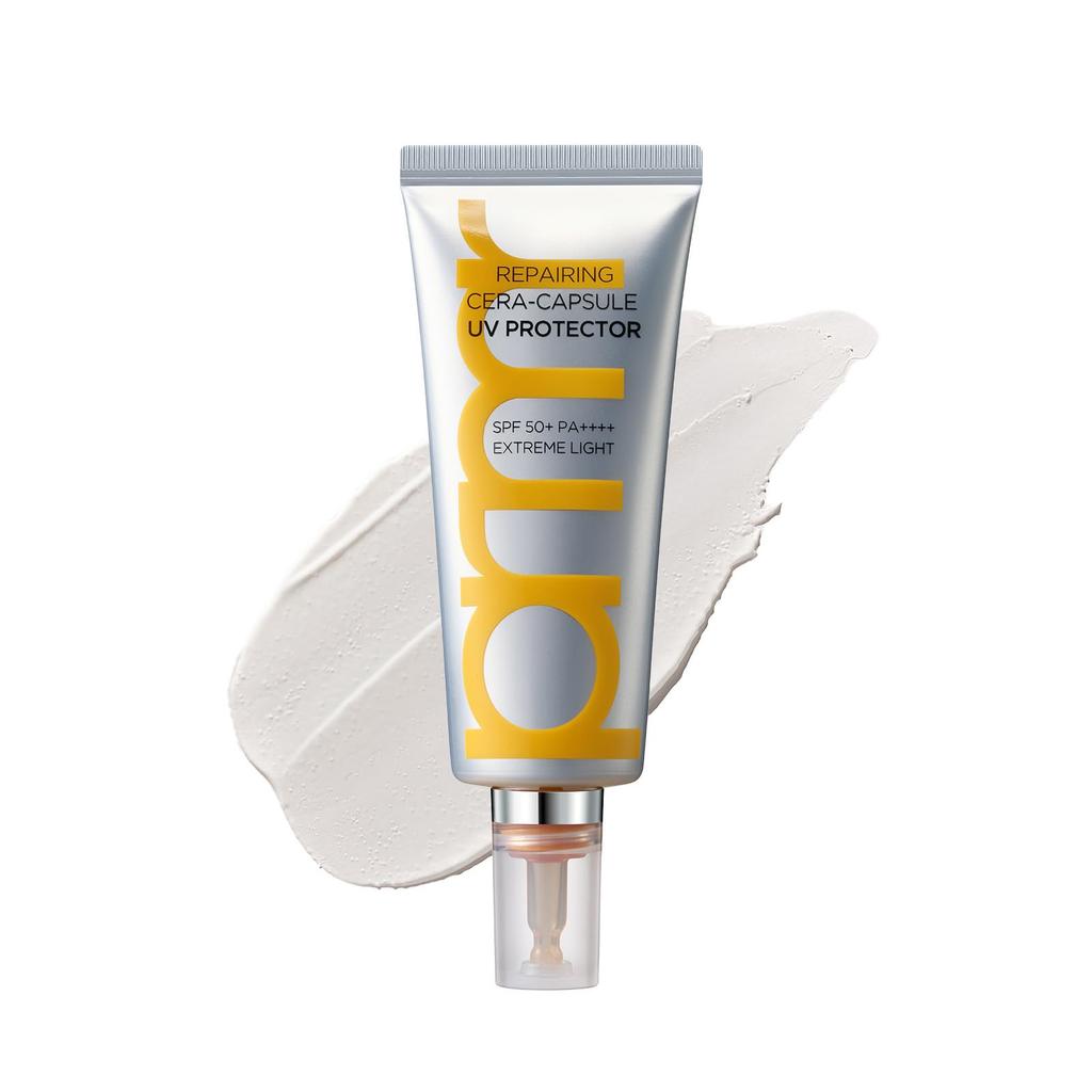 Primera Repairing Cera Capsule UV Protector Koreansk Kosmetikk med Peptid Solkrem og UV for Menn og og Sensitiv Hud SPF50+ PA++++ 40ml,