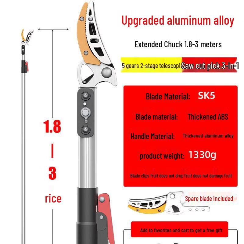Telescopic Fruit Picker & Pruning Tool Set