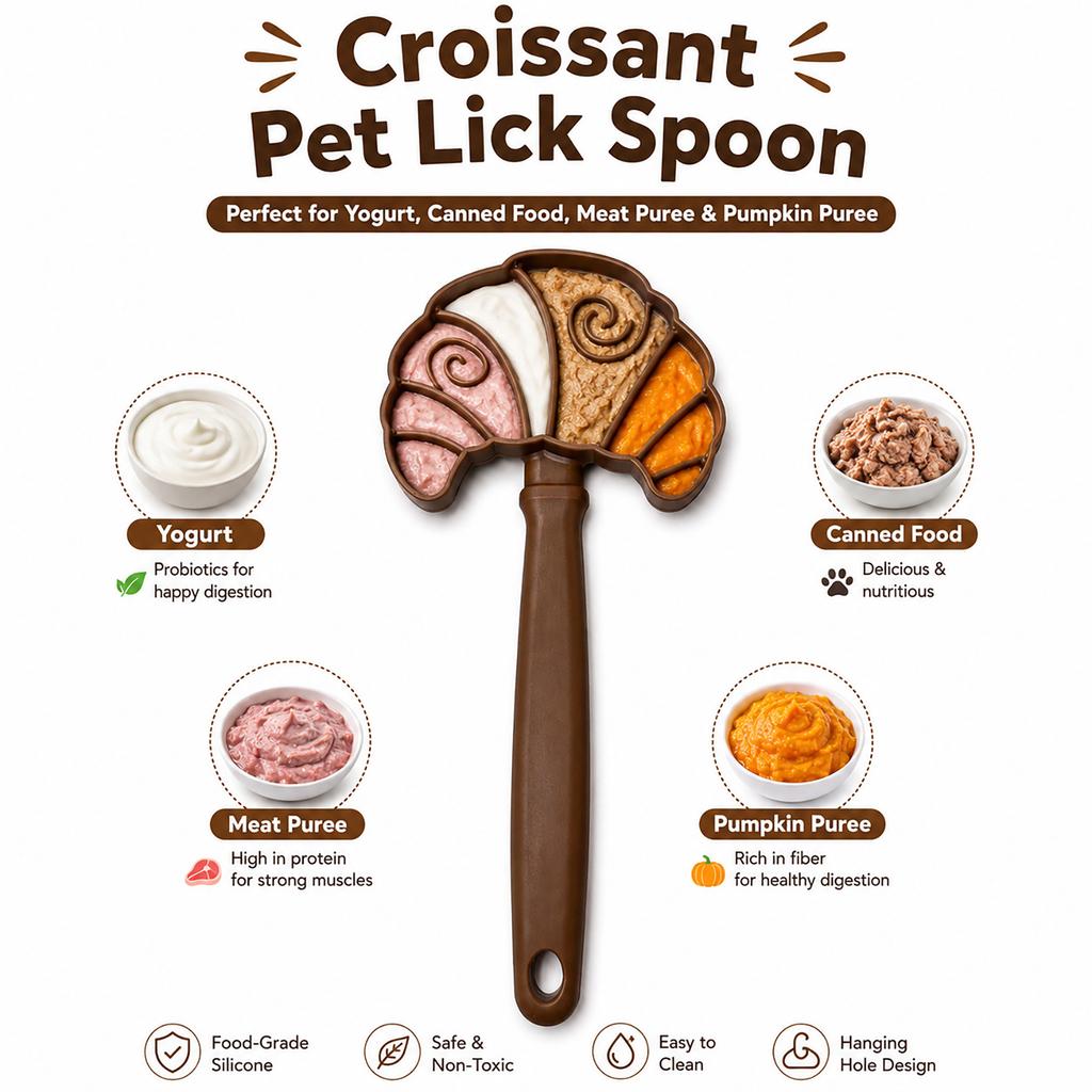 Silicone Pet Lick Stick with Non- Handle, Interactive Dispenser for Dogs and Cats, Feeding Toy