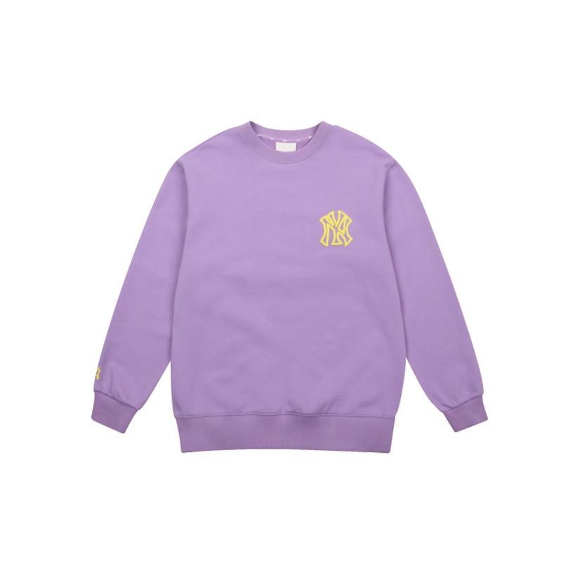MLB New York Yankees Graffiti Satellite Long Sleeve Hoodie Unisex hoodie Purple 31MT01041-50V