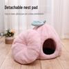 All-Season Washable Cat Bed: Cozy, Detachable, Warm, Pumpkin-Shaped House for Pets