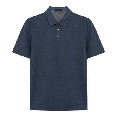 BASSO Minimal Silky Short Sleeve Collared T-Shirt (Bsy2Kt55A)
