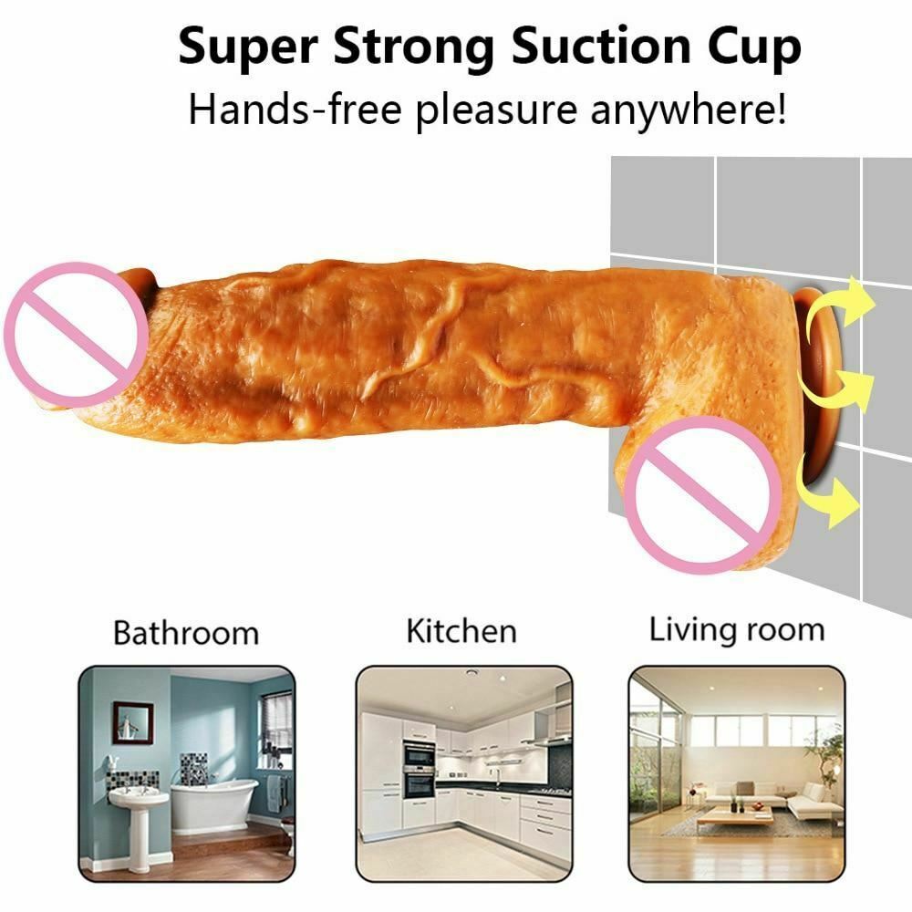 7Cm Thick Soft Flexible Big Liquid Silicone Dildo Sex Toys For Women Large Dildos