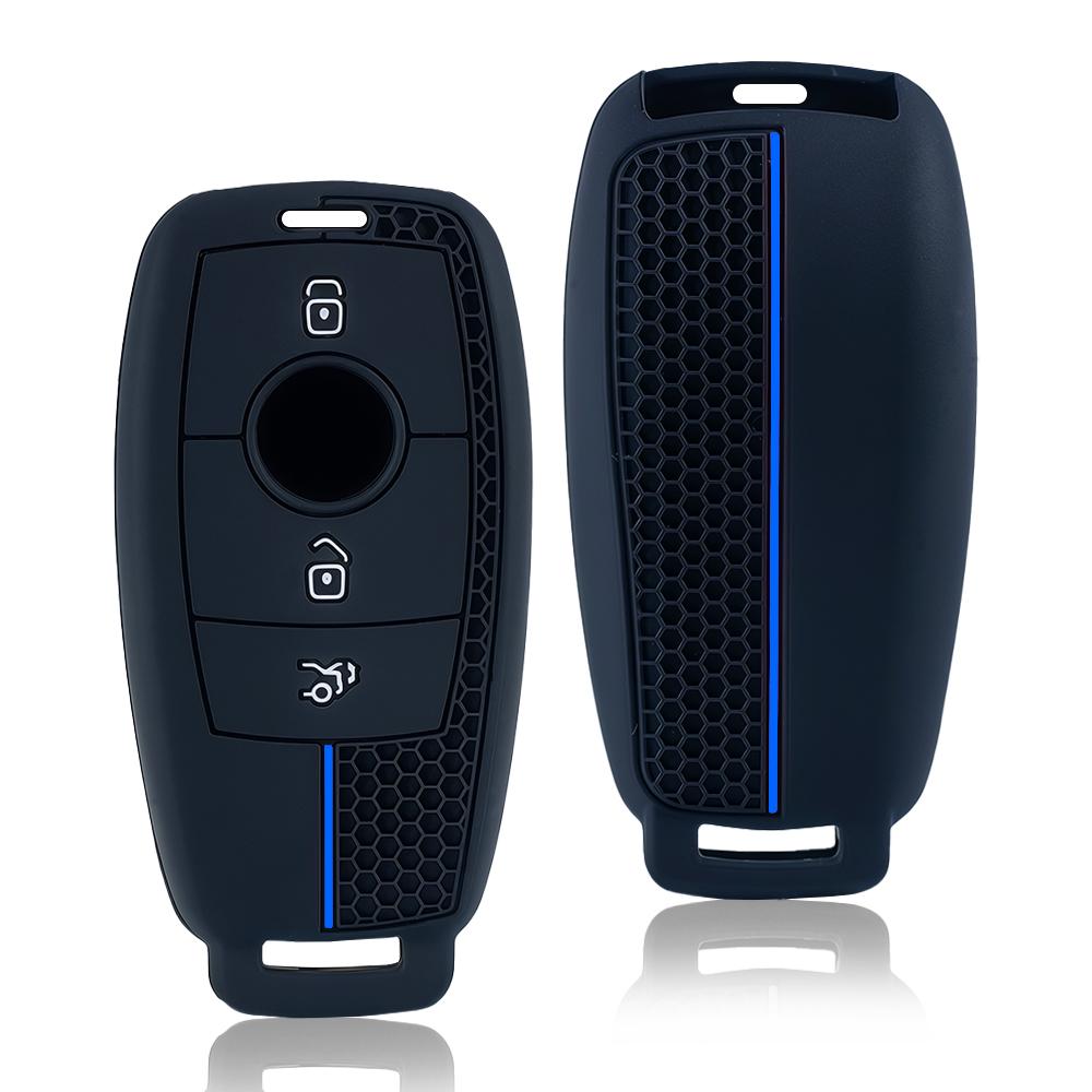 Silikon Autoschlüsselhülle Abdeckung Schale Fob für Mercedes Benz A C E S G Klasse GLC CLE CLA GLB GLS W177 W205 W213 W222 X167 AMG