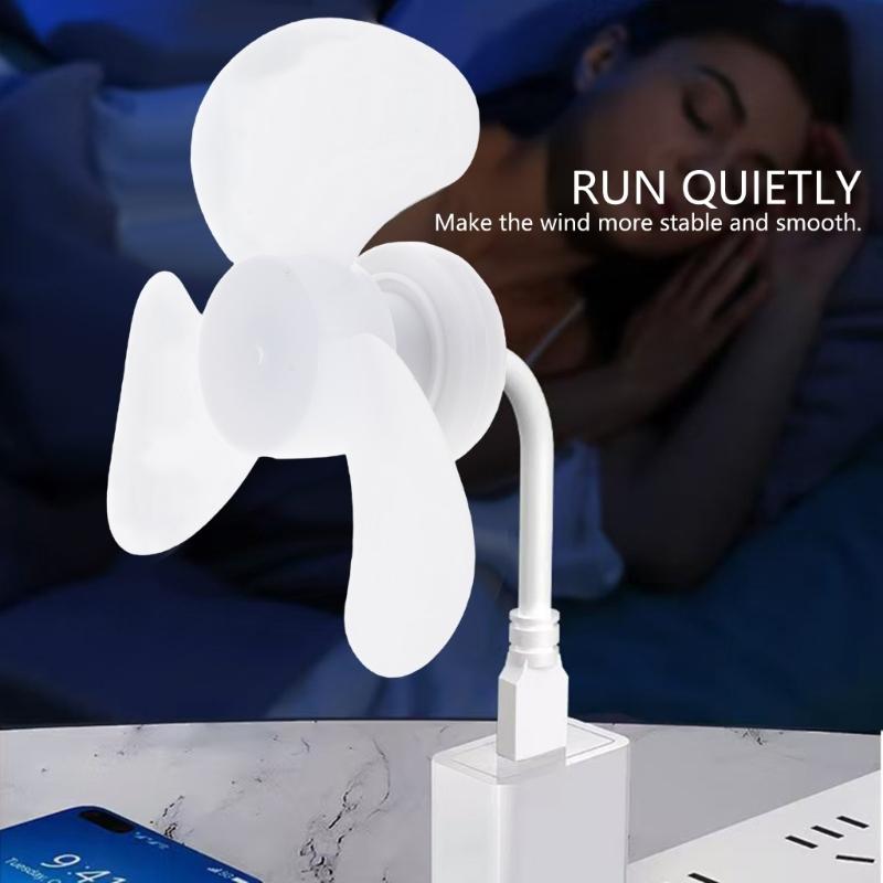 USB Fan Flexible Neck for Laptop PC Multipurpose Mini Portable Summer USB Fan Flexible Cable for Travel Camping