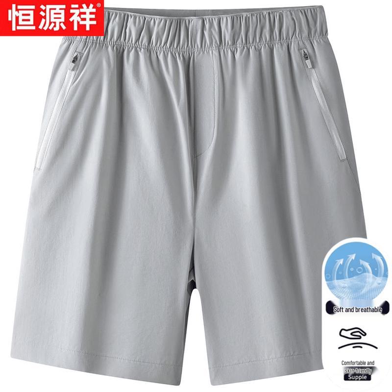 Hengyuanxiang Men s Breathable Loose Fit Summer Shorts L