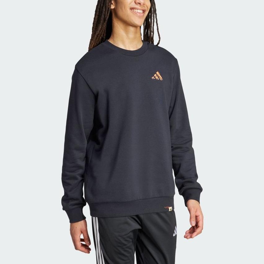 Adidas Loose Warm Breathable Crew Neck Pullover Long Sleeve Sweatshirt Men sweatshirt JM6502