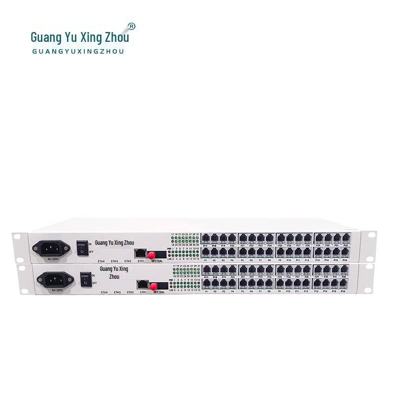 GY-P32FE1 32-Channel Telephone & Ethernet Fiber Optic Multiplexer