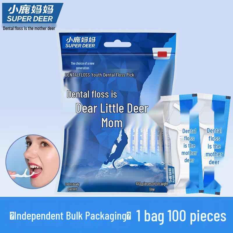 Little Deer Mother Individually Wrapped Dental Floss Picks