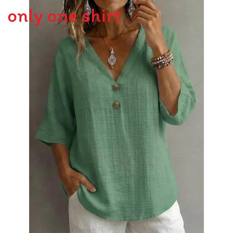 Geometric Pattern Womens Casual T Shirt With V Neck And Short Sleeves For Summer Wear