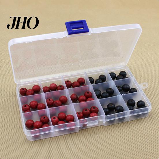 Jewelry 10/15/24 Grids Box Wear-resistant Space-saving Transparent Organizer Small Earring Storage for Travel Case