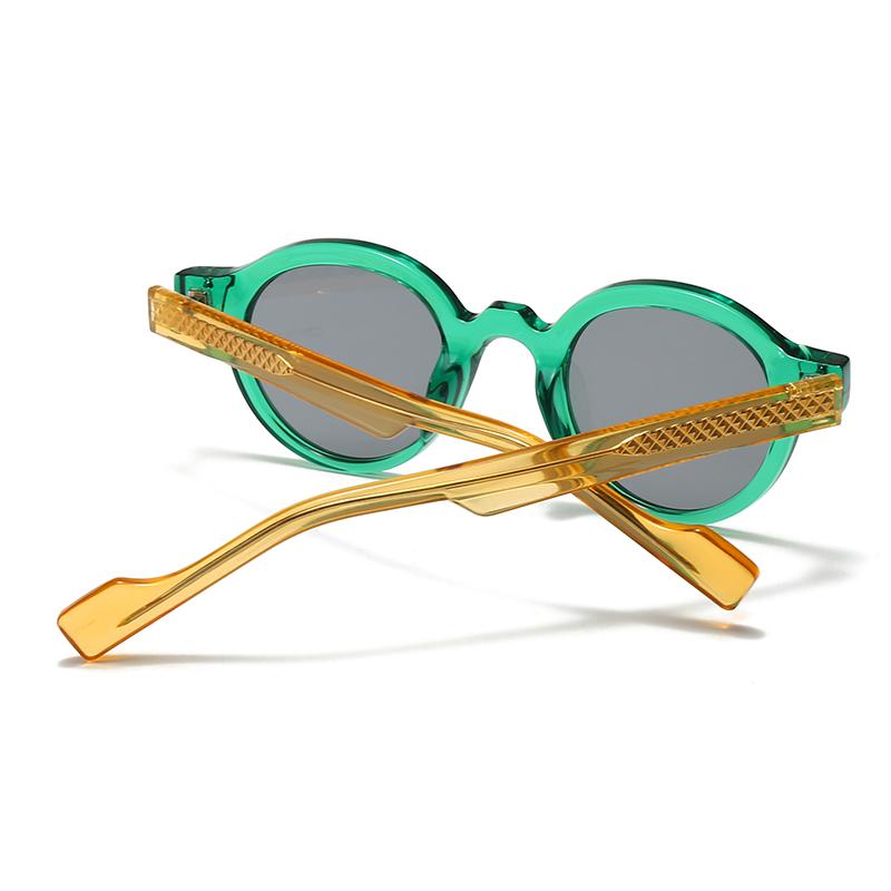 European and American Cross-Border Trendy Street Style Retro Artistic Acrylic Insert Sunglasses Modern Charm Ins Sunglasses 28066