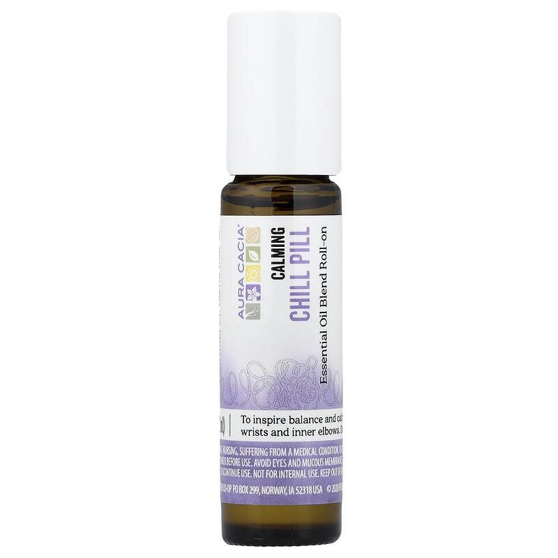 Essential Oil Blend, Roll-On, Chill Pill, 0.31 Fl Oz (9.2 Ml)