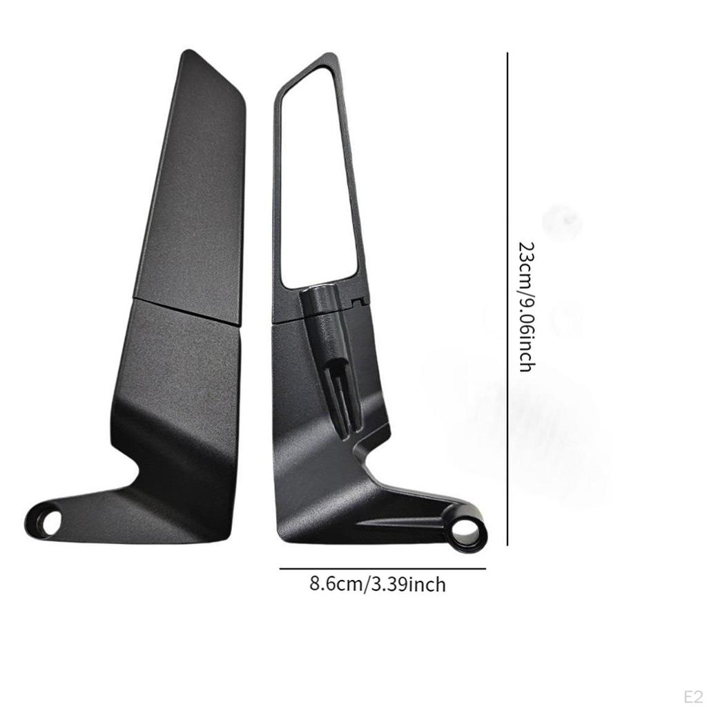 Motorbike Rearview Mirrors Sturdy Easy to Install Aluminum Alloy Multiuse Fixed Wing Modification