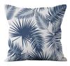 Simple Blue Printed Pillowcase Car Ornaments Office Living Room Home Pillowcase